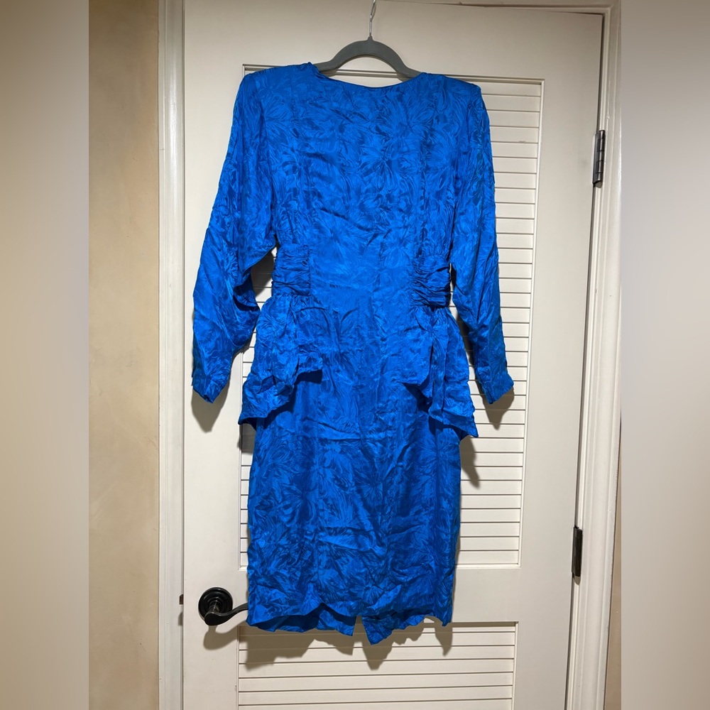 VINTAGE 80s Silk Studio silk dress